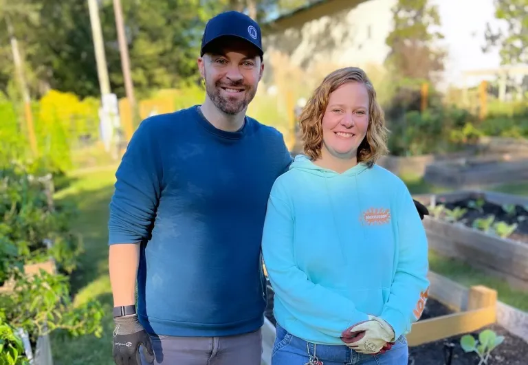 Kimsey & Allison at a Katie's Krops Garden in Summerville, SC